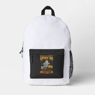 Halloween Geology Teacher Scare Printed Backpack