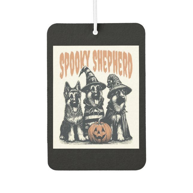 Halloween German Shepherd.jpg Car Air Freshener (Front)
