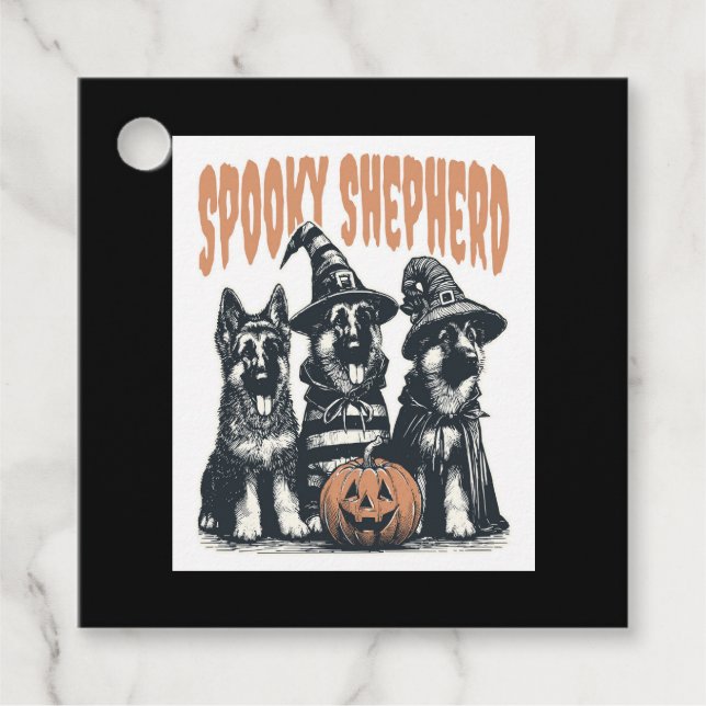 Halloween German Shepherd.jpg Favour Tags (Front)