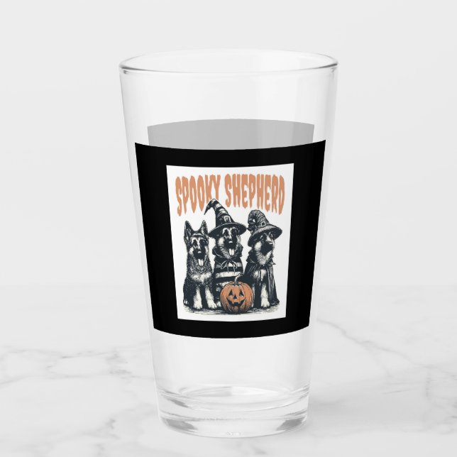 Halloween German Shepherd.jpg Glass (Front)
