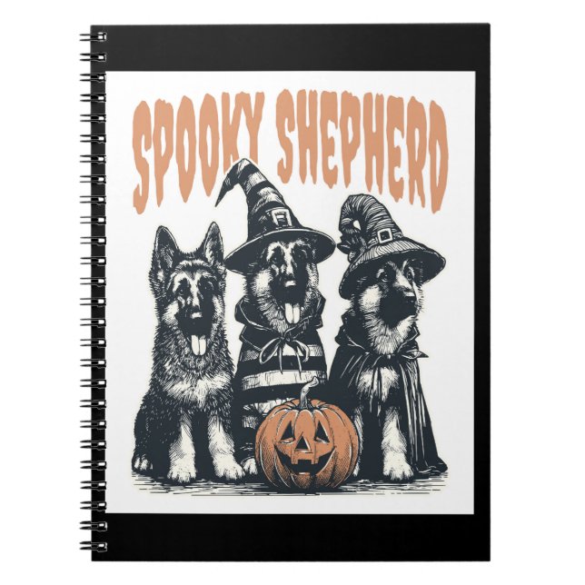 Halloween German Shepherd.jpg Notebook (Front)