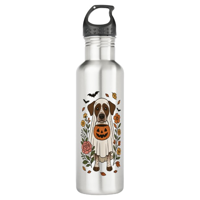 Halloween German Shorthaired Pointer 710 Ml Water Bottle (Front)