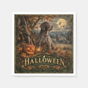 Halloween German Shorthaired Pointer Napkin