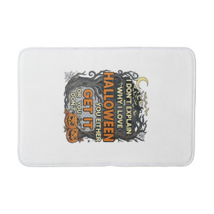 Halloween Get It Spooky Tree Pumpkins Bats Spiderw Bath Mat