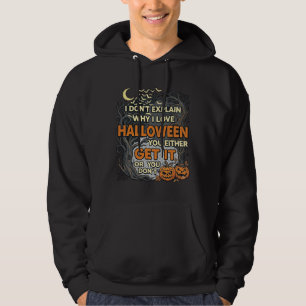 Halloween Get It Spooky Tree Pumpkins Bats Spiderw Hoodie