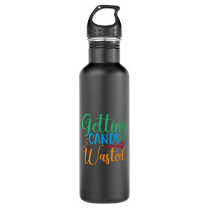 Halloween Getting Candy Wasted Birthday 710 Ml Water Bottle
