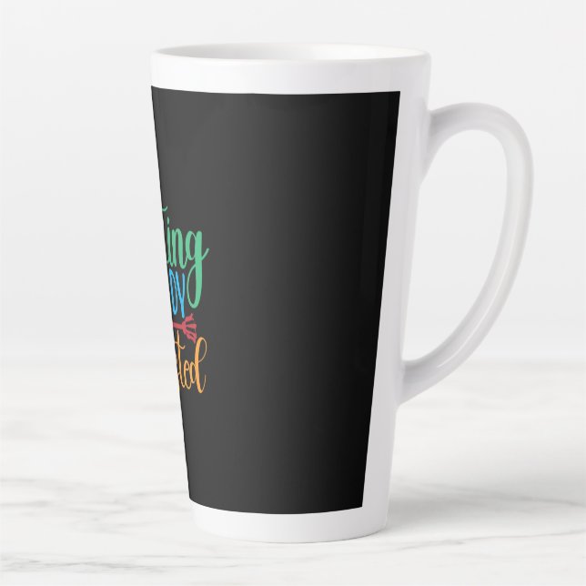 Halloween Getting Candy Wasted Birthday Latte Mug (Right)