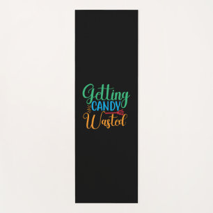 Halloween Getting Candy Wasted Birthday Yoga Mat