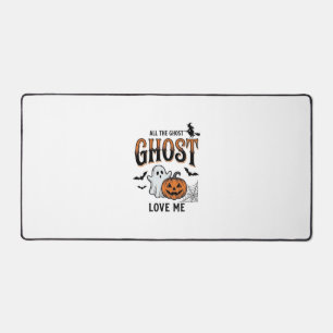 Halloween Ghost All The Ghost Love Me Funny Vintag Desk Mat