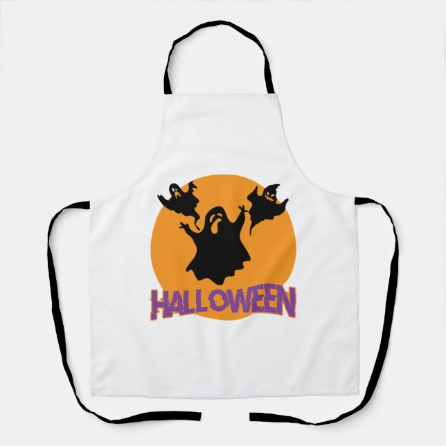 Halloween ghost           apron (Front)