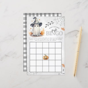 Halloween Ghost Baby Shower Bingo Game