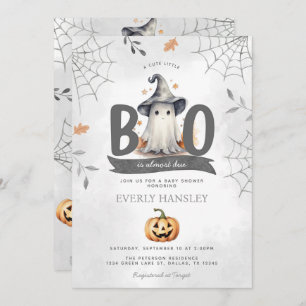 Halloween Ghost Baby Shower Invitation