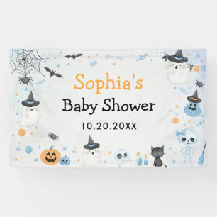 Halloween Ghost Baby Shower Party Banner