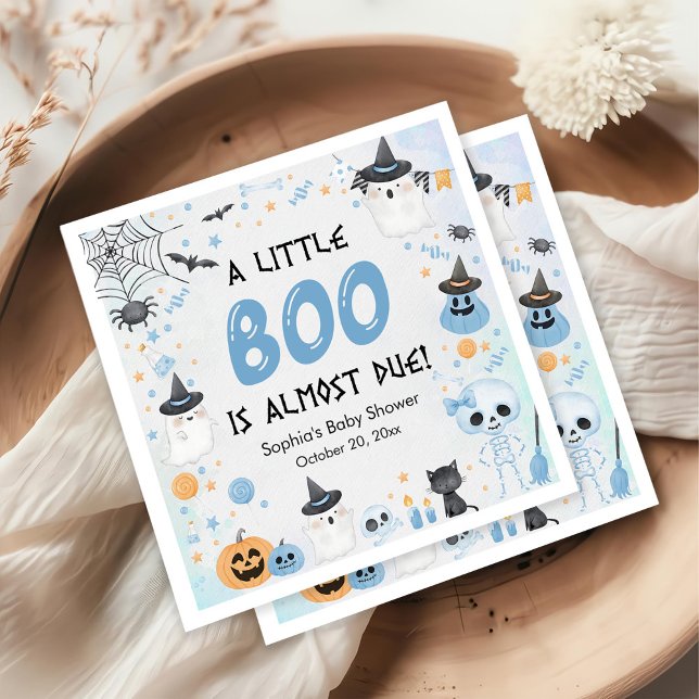 Halloween Ghost Baby Shower Party Napkin (Creator Uploaded)