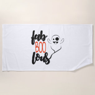 Halloween Ghost Beach Towel