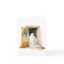 Halloween Ghost Blank Note Card