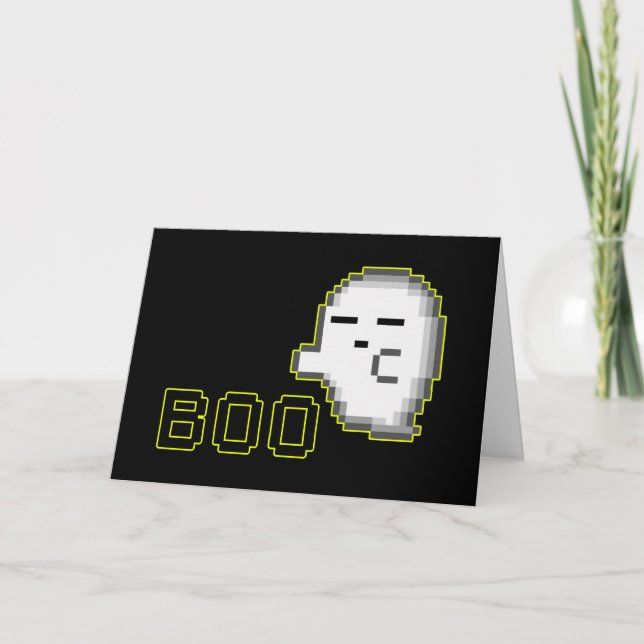 HALLOWEEN GHOST - BOO 2 CARD (Front)