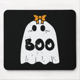 Halloween Ghost Boo Costume Girls Kids Toddler Tee Mouse Mat