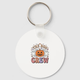 Halloween Ghost Boo Crew Cute Spooky Vintage_1 Key Ring