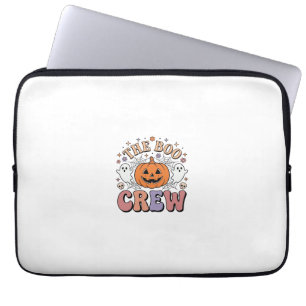 Halloween Ghost Boo Crew Cute Spooky Vintage_1 Laptop Sleeve