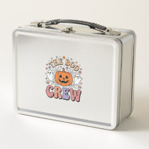 Halloween Ghost Boo Crew Cute Spooky Vintage_1 Metal Lunch Box