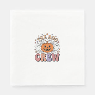 Halloween Ghost Boo Crew Cute Spooky Vintage_1 Napkin
