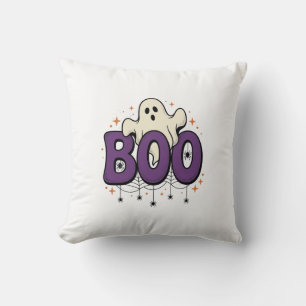 Halloween Ghost Boo Funny Spider Vintage_1 Cushion