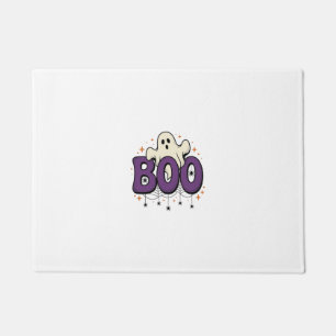 Halloween Ghost Boo Funny Spider Vintage_1 Doormat