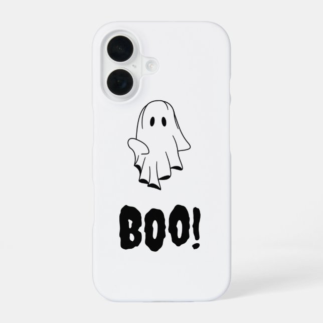 Halloween Ghost Boo iPhone Case Fixed Design (Back)