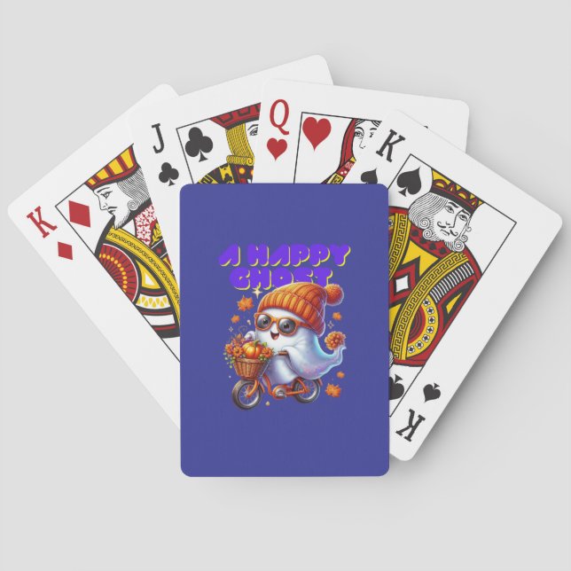 Halloween Ghost Boo Playing Cards (Back)