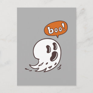 Halloween Ghost Boo Postcard