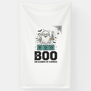 Halloween Ghost Boo Science Funny Vintage_1 Banner
