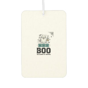 Halloween Ghost Boo Science Funny Vintage_1 Car Air Freshener
