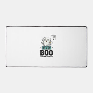 Halloween Ghost Boo Science Funny Vintage_1 Desk Mat