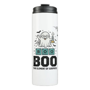 Halloween Ghost Boo Science Funny Vintage_1 Thermal Tumbler