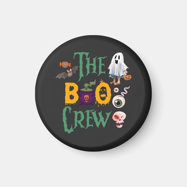Halloween Ghost Boo Spooky And Funny Magnet (Front)