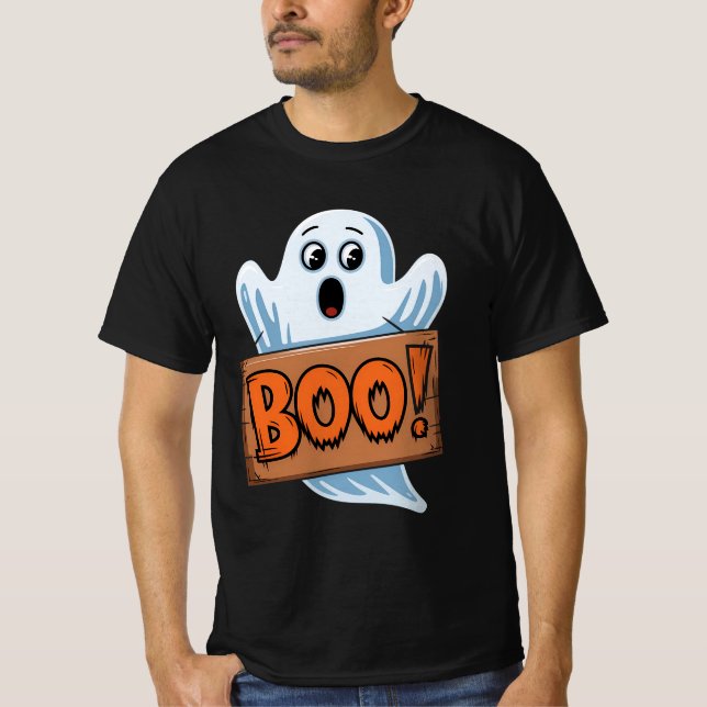 Halloween Ghost Boo T-Shirt (Front)