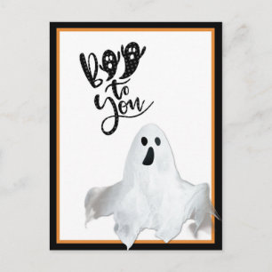 Halloween Ghost Boo To You Cute Postcard