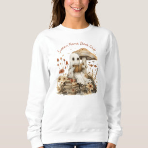 Halloween Ghost Book Lover, Custom Book Club Sweatshirt