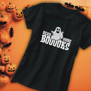 Halloween Ghost Book Lover T-Shirt