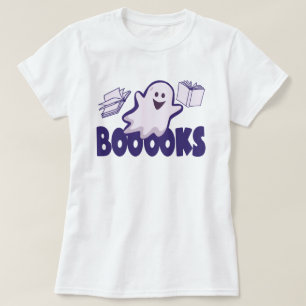 Halloween Ghost Book T-Shirt