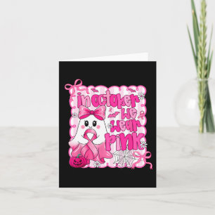 Halloween Ghost Breast Cancer Womens In October We Card