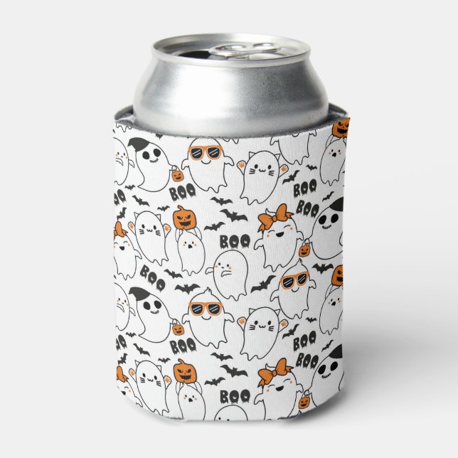 Halloween Ghost Can Cooler (Can Front)