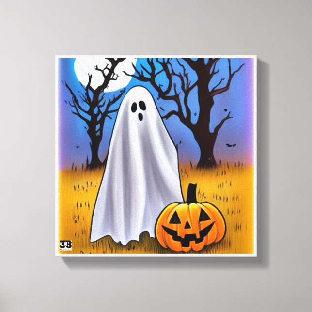 Halloween Ghost Canvast Art Canvas Print (Front)