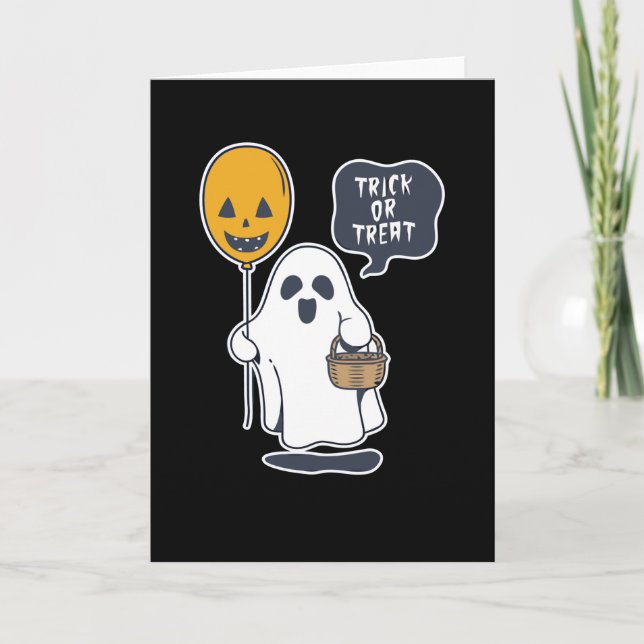 Halloween Ghost Card (Front)
