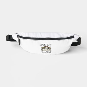 Halloween Ghost Cat Social Club Retro Spooky Cat S Bum Bags