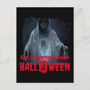 Halloween Ghost Catchy Phrases Postcard