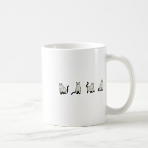Halloween Ghost Cats Cute Cats In Ghost Costumes F Coffee Mug