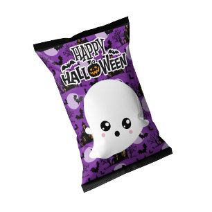 Halloween Ghost Chip Bag Wrappers Party Favours Notepad