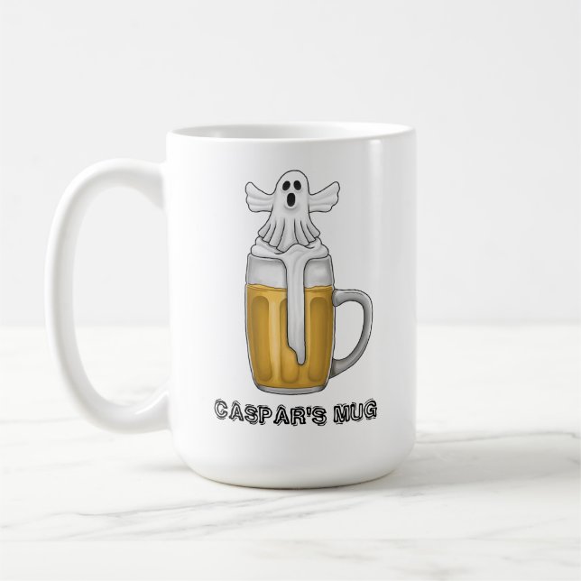 Halloween Ghost Coffee Mug (Left)